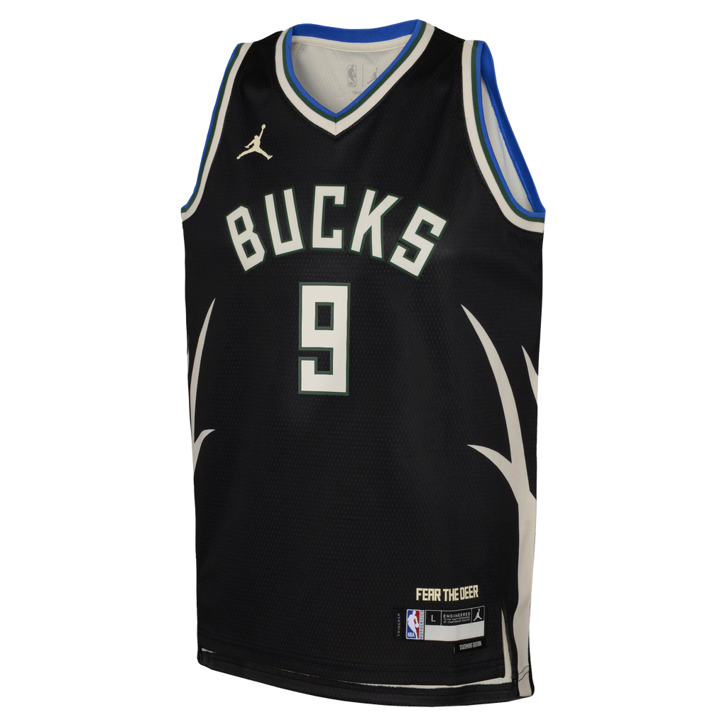 Kel'el Ware Milwaukee Bucks Statement Edition Swingman Jersey - Hunter Green - Youth product image 3, provided for visual