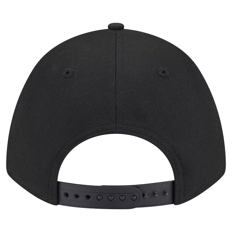New Era Los Angeles Rams M-Crown A-FRAME 9FORTY Adjustable Hat-Black/White product image 4, provided for visual reference