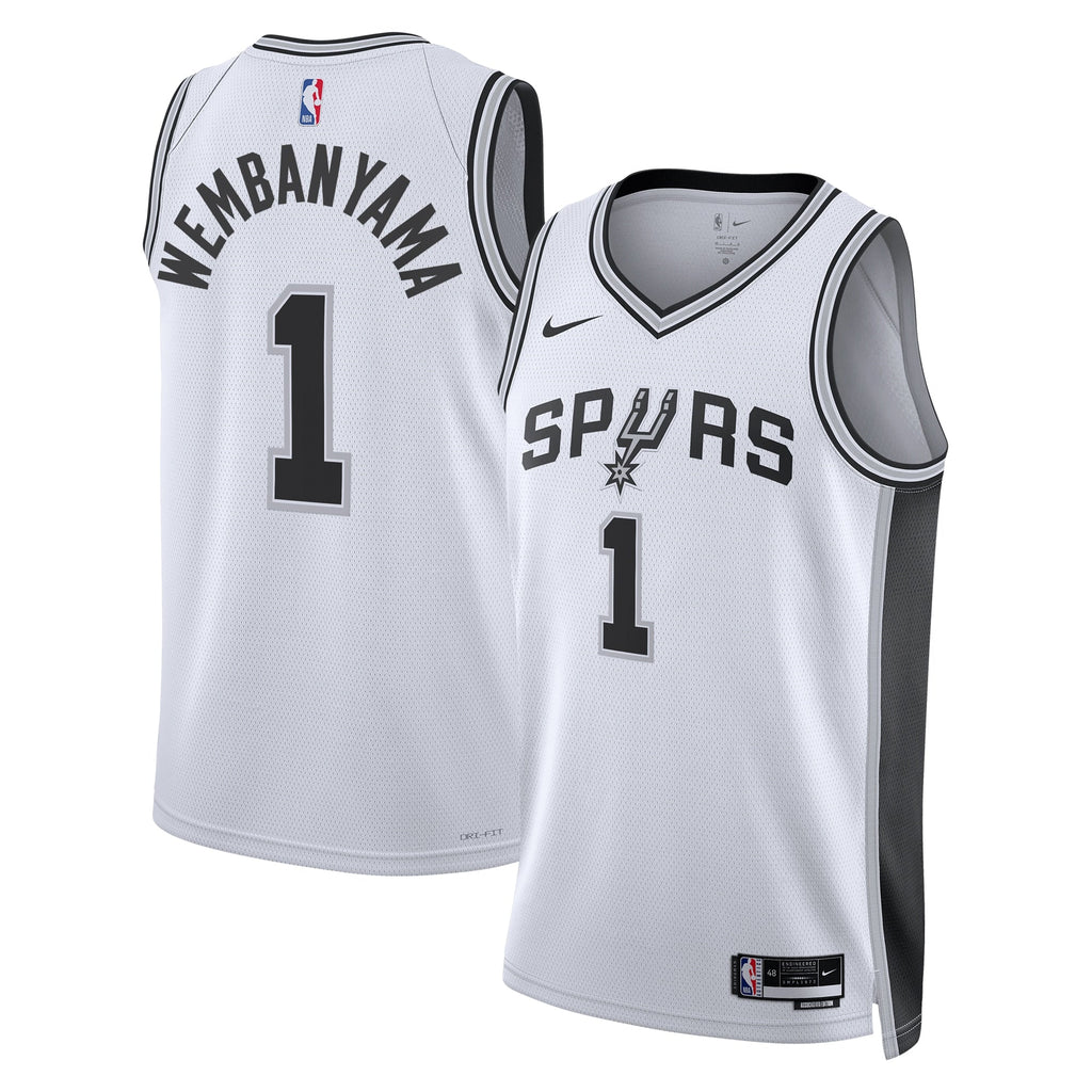 Victor Wembanyama San Antonio Spurs Association Edition Swingman Jersey - White - Unisex product image 1, provided for