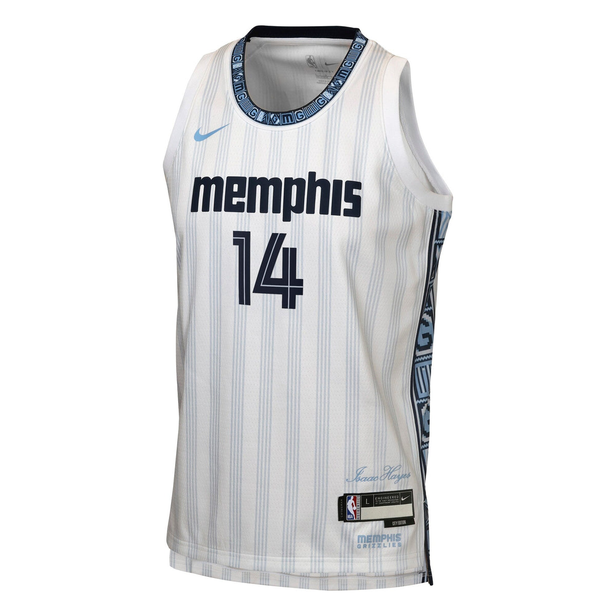 Zach Edey Memphis Grizzlies 2025/26 City Edition Swingman Jersey - Gray - Youth product image 3, provided for visual