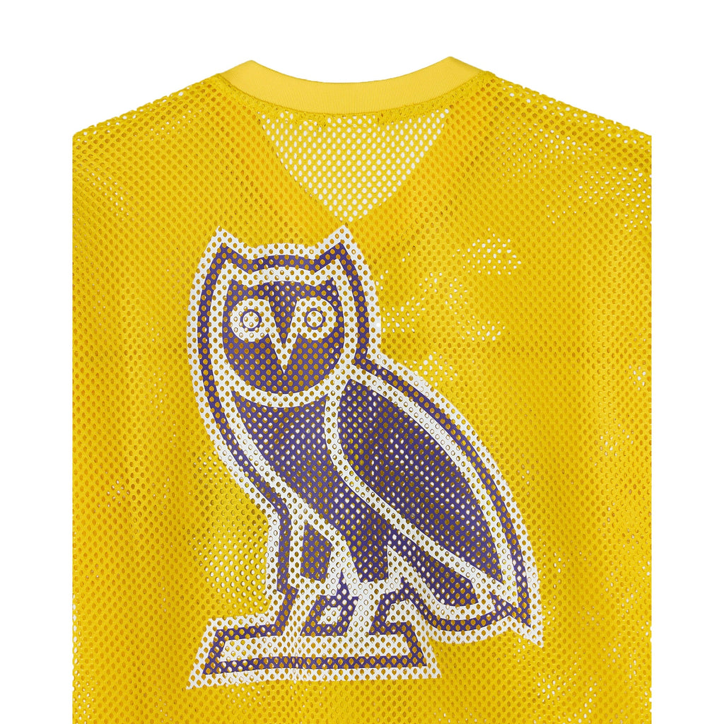 Los Angeles Lakers OVO Mesh Football Jersey - Mens product image 5, provided for visual reference and product detail review