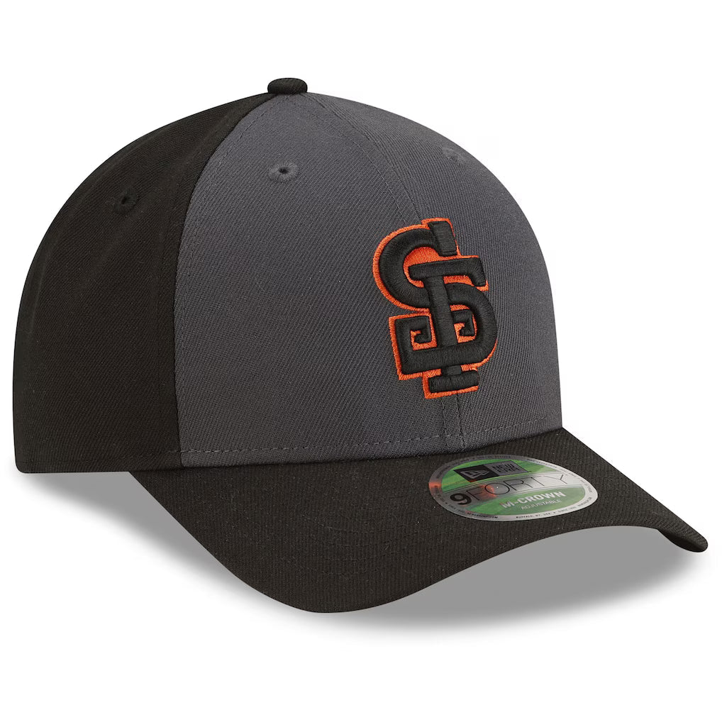 San Francisco Giants New Era Player Replica Alternate 9FORTY M-Crown Adjustable Hat - Gray/Black product image 2, provided