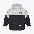 Mitchell & Ness Las Vegas Raiders Triple Check Premium Quarter-Zip Windbreaker product image 1, provided for visual
