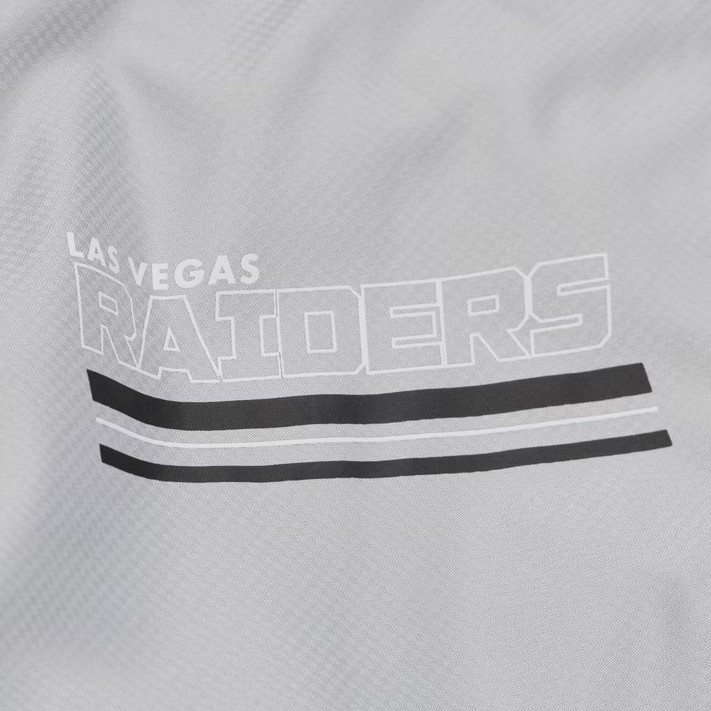Mitchell & Ness Las Vegas Raiders Triple Check Premium Quarter-Zip Windbreaker product image 4, provided for visual