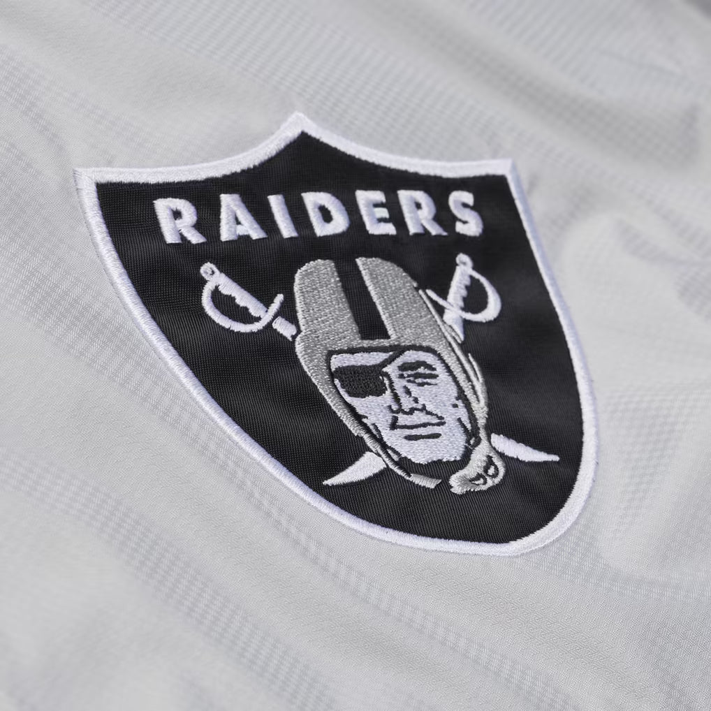 Mitchell & Ness Las Vegas Raiders Triple Check Premium Quarter-Zip Windbreaker product image 5, provided for visual