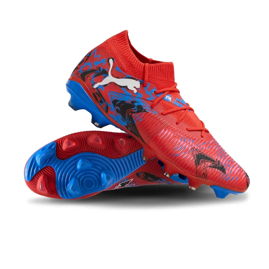 PUMA FUTURE 8 MATCH PLAYMAKER FG/AG - Red/Black/Blue-Pink product image 1, provided for visual reference and product detail
