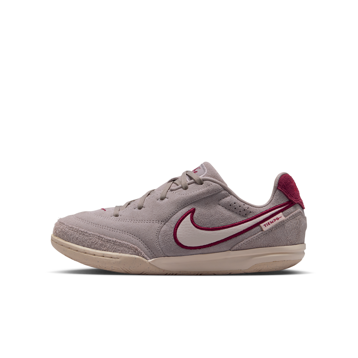 Nike Jr. Tiempo Streetgato PRM Big Kids' Indoor/Court Low-Top Soccer Shoes-Moon Particle/chalk-team Red product image 1,