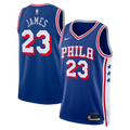 LeBron James Philadelphia 76ers Icon Edition Swingman Jersey - Royal - Unisex product image 1, provided for visual reference