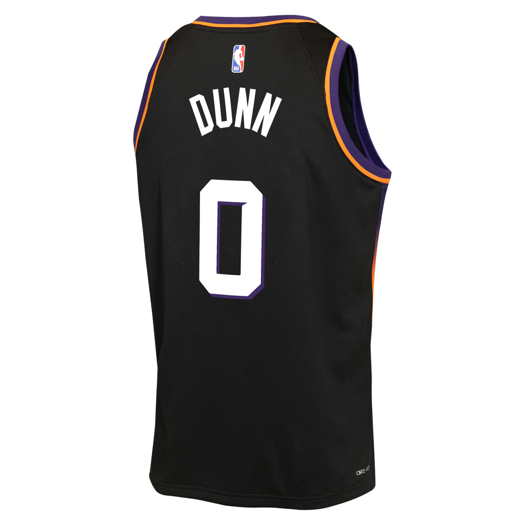 Ryan Dunn Phoenix Suns Statement Edition Jersey - Black - Youth product image 4, provided for visual reference and product
