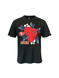 New Era Men San Francisco 49ers Graphic Roses Black T-Shirt product image 1, provided for visual reference and product