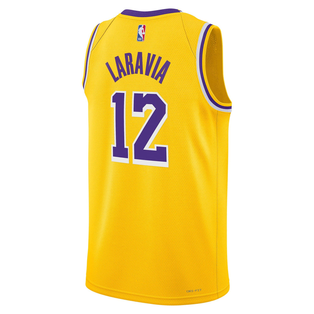 Jake LaRavia Los Angeles Lakers Icon Edition Swingman Jersey - Gold - Youth product image 4, provided for visual reference