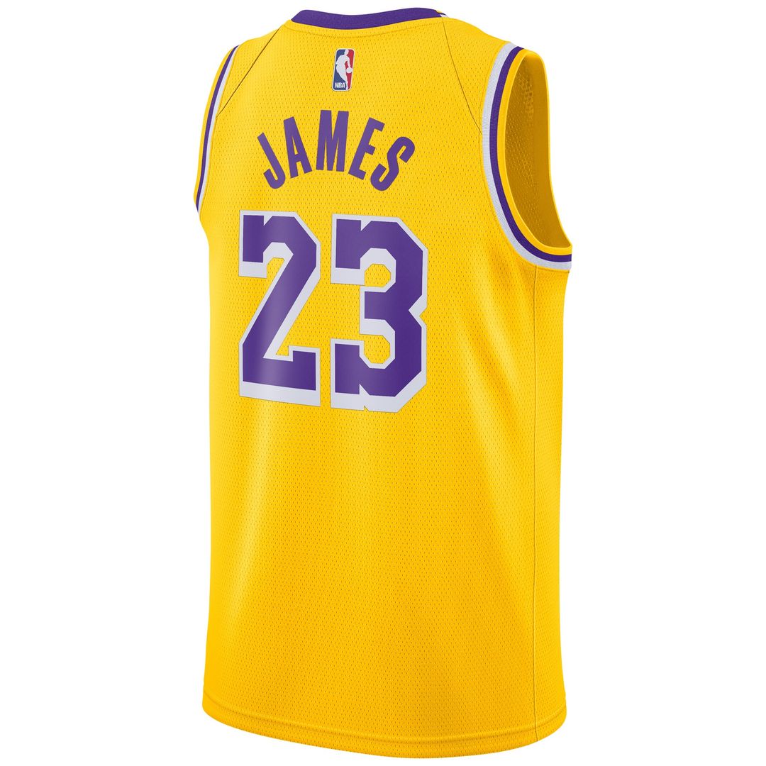 Los Angeles Lakers LeBron James Nike Swingman Player Jersey product image 3