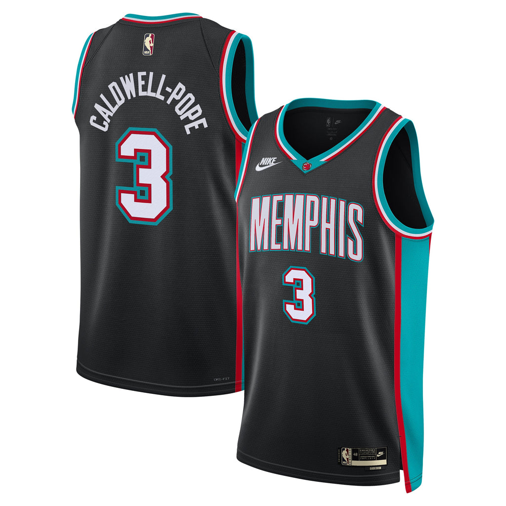 Kentavious Caldwell-Pope Memphis Grizzlies Classic Edition Jersey - Black - Unisex product image 1, provided for visual