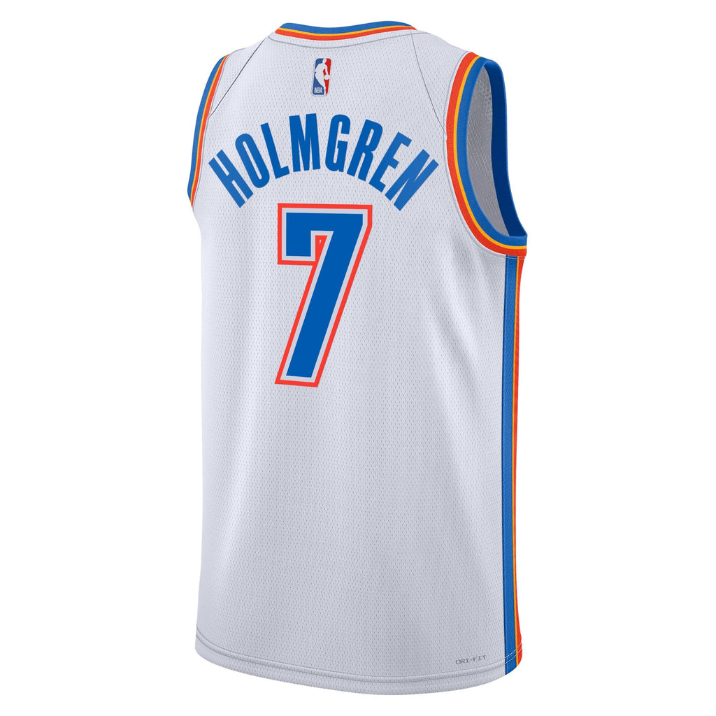 Chet Holmgren Oklahoma City Thunder Association Edition Swingman Jersey - White - Unisex product image 3, provided for