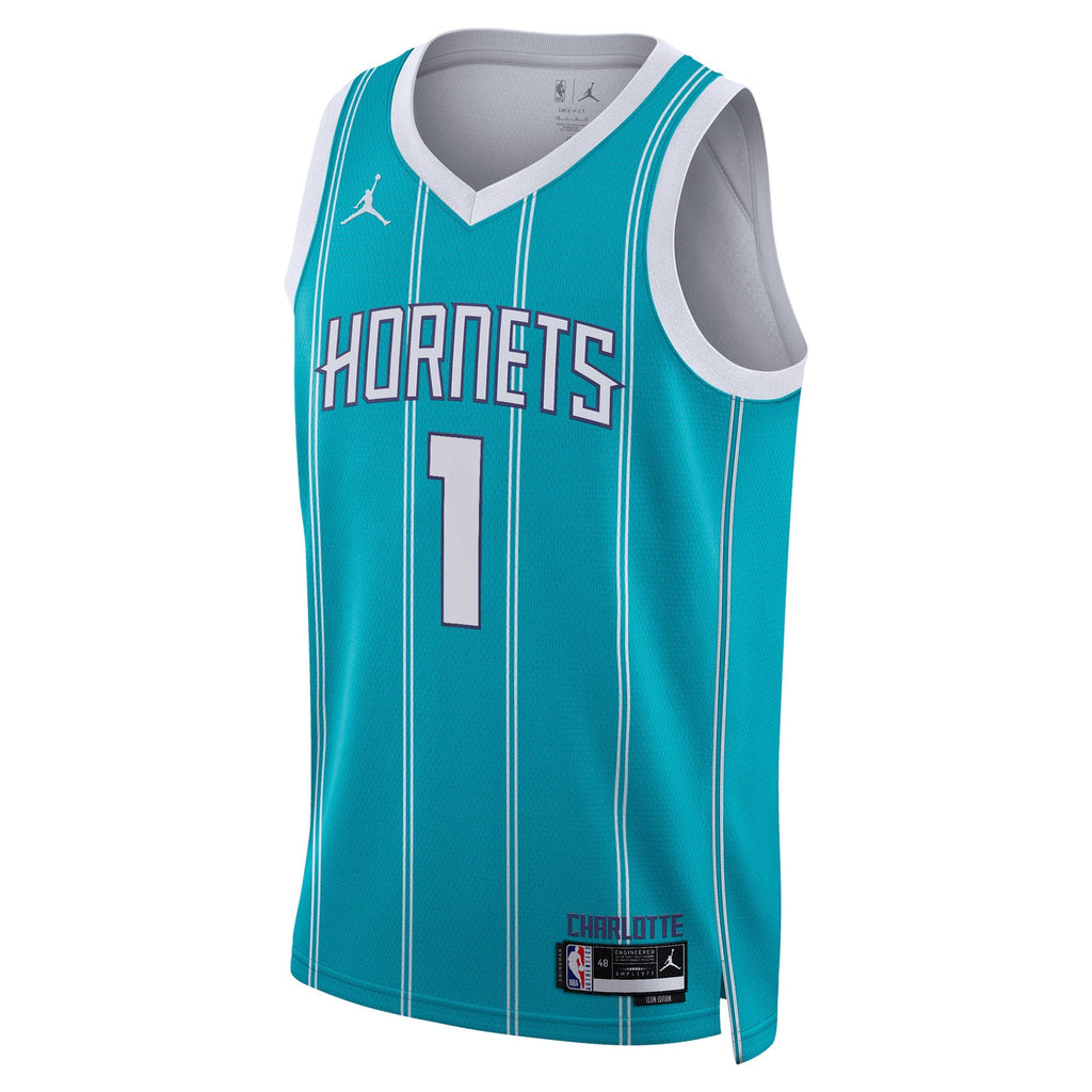 LaMelo Ball Charlotte Hornets Icon Edition Swingman Jersey - Teal - Unisex product image 2, provided for visual reference