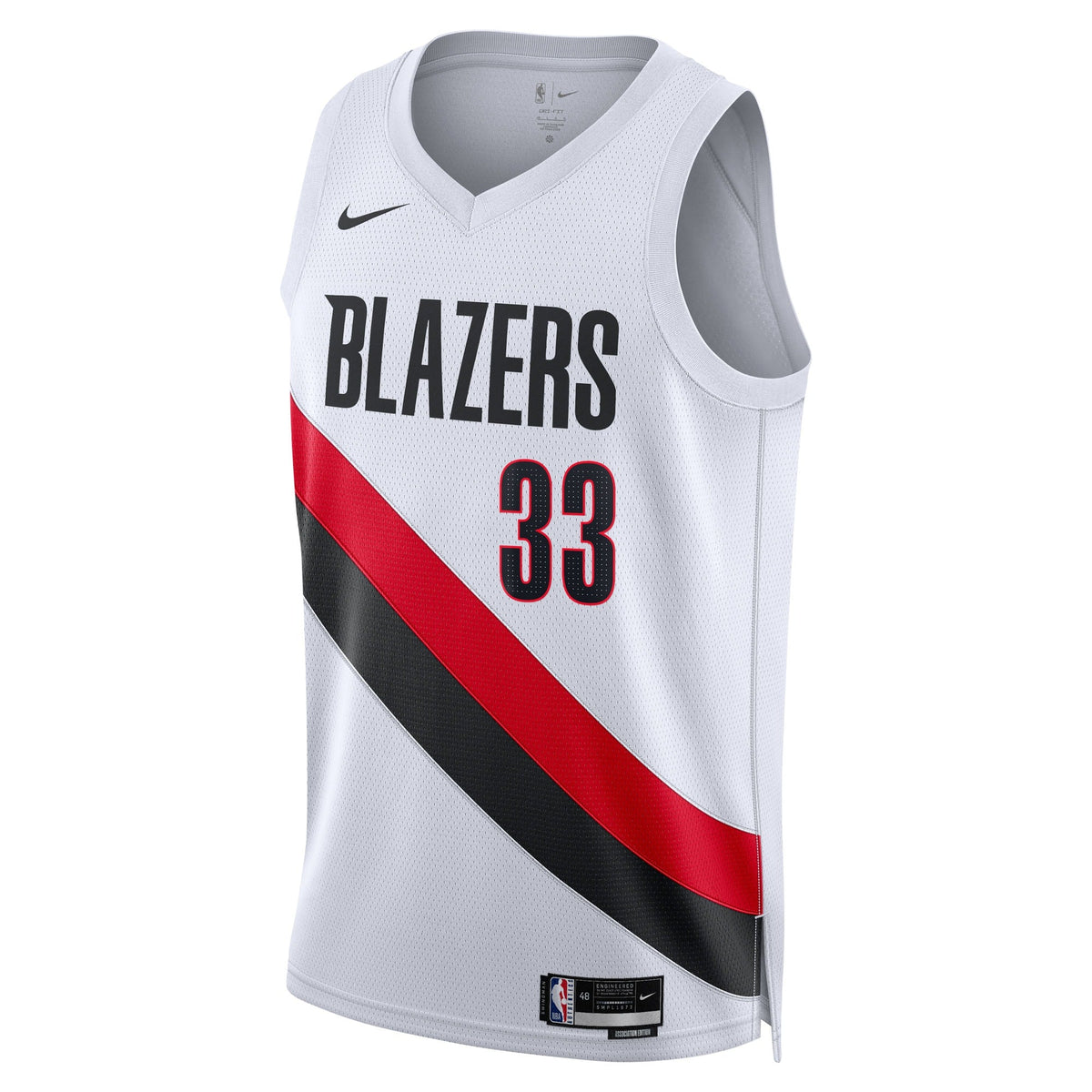 Toumani Camara Portland Trail Blazers Association Edition Replica Swingman Jersey - White - Unisex product image 3, provided