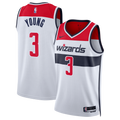 Trae Young Washington Wizards Association Edition Swingman Jersey - White - Unisex product image 1, provided for visual