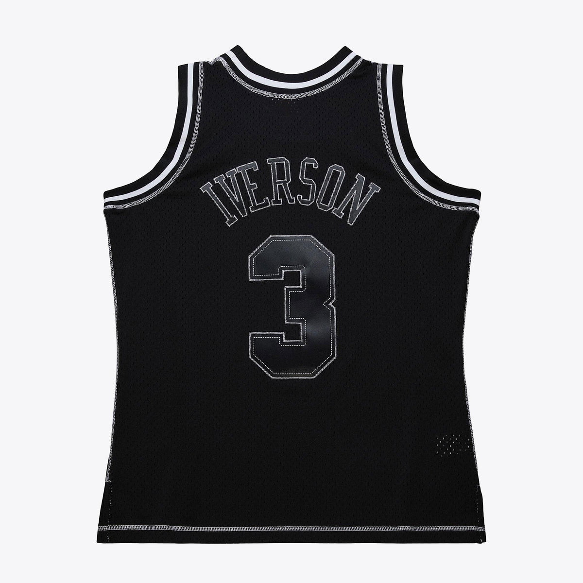 Allen Iverson Philadelphia 76ers 1996 Contrast 2K Swingman Jersey - Black product image 4, provided for visual reference and