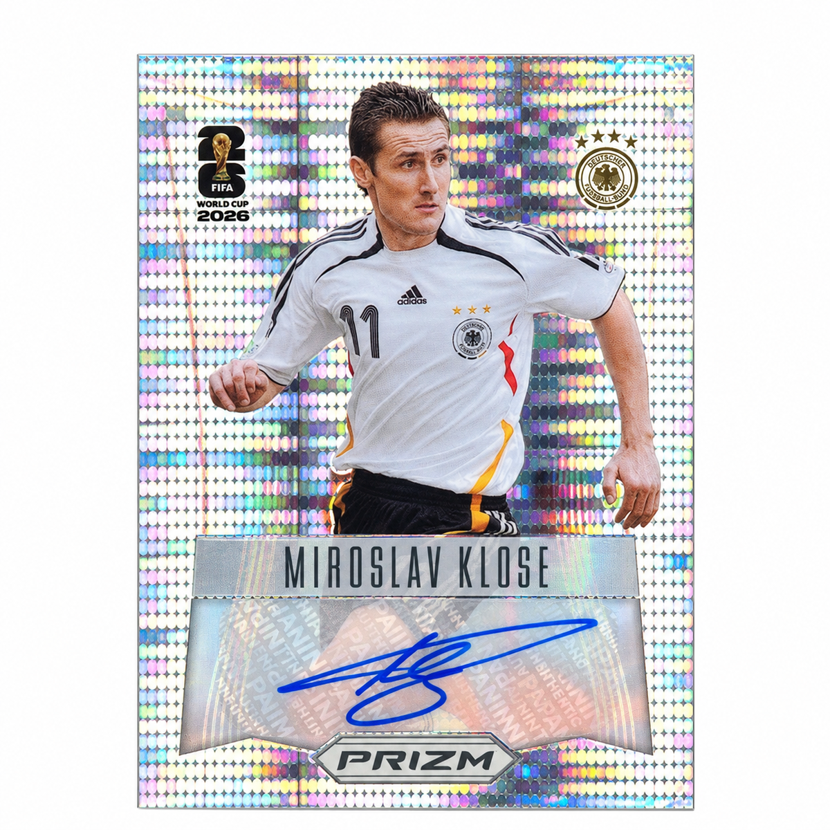 2026 Prizm Fifa World Cup Soccer Miroslav Klose Auto product image 1, provided for visual reference and product detail review