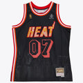 M&N x Nicky Jam Miami Heat Swingman Jersey product image 1, provided for visual reference and product detail review