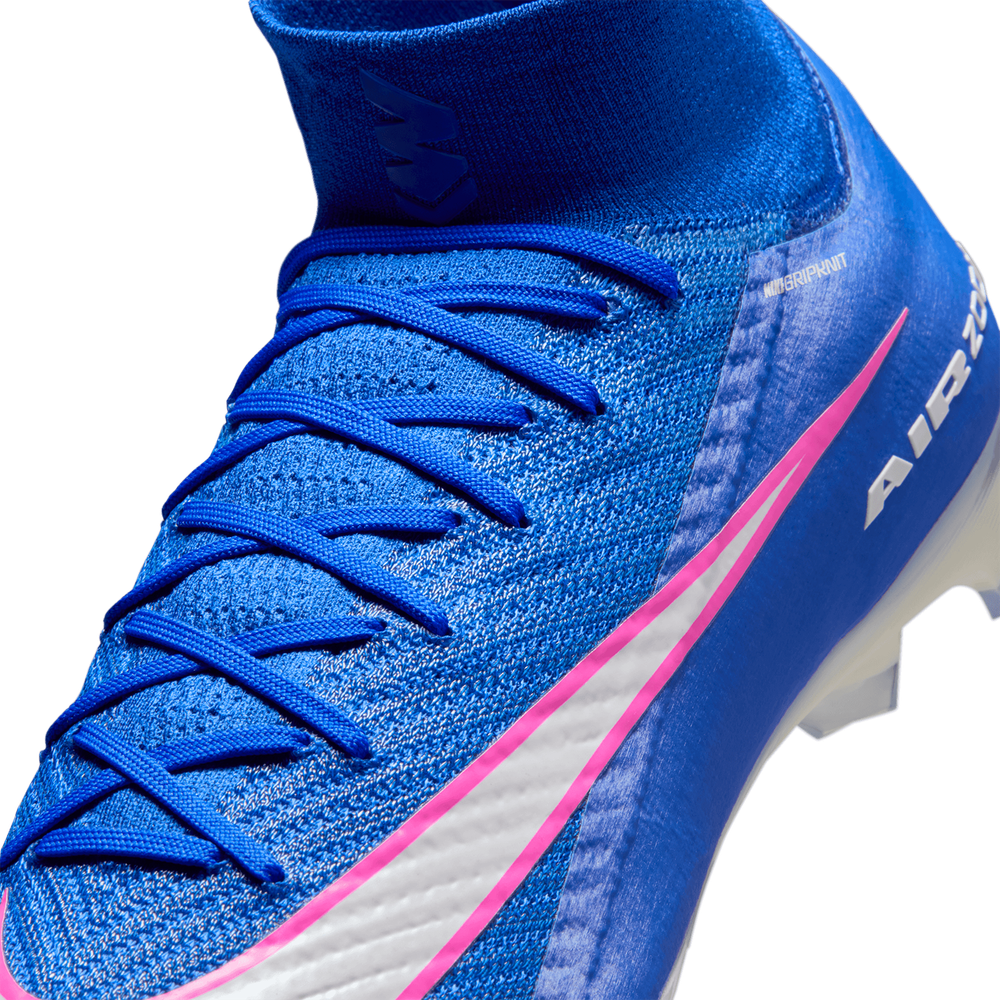 Nike Mercurial Superfly Youth 10 Elite FG -Racer Blue/White product image 3, provided for visual reference and product