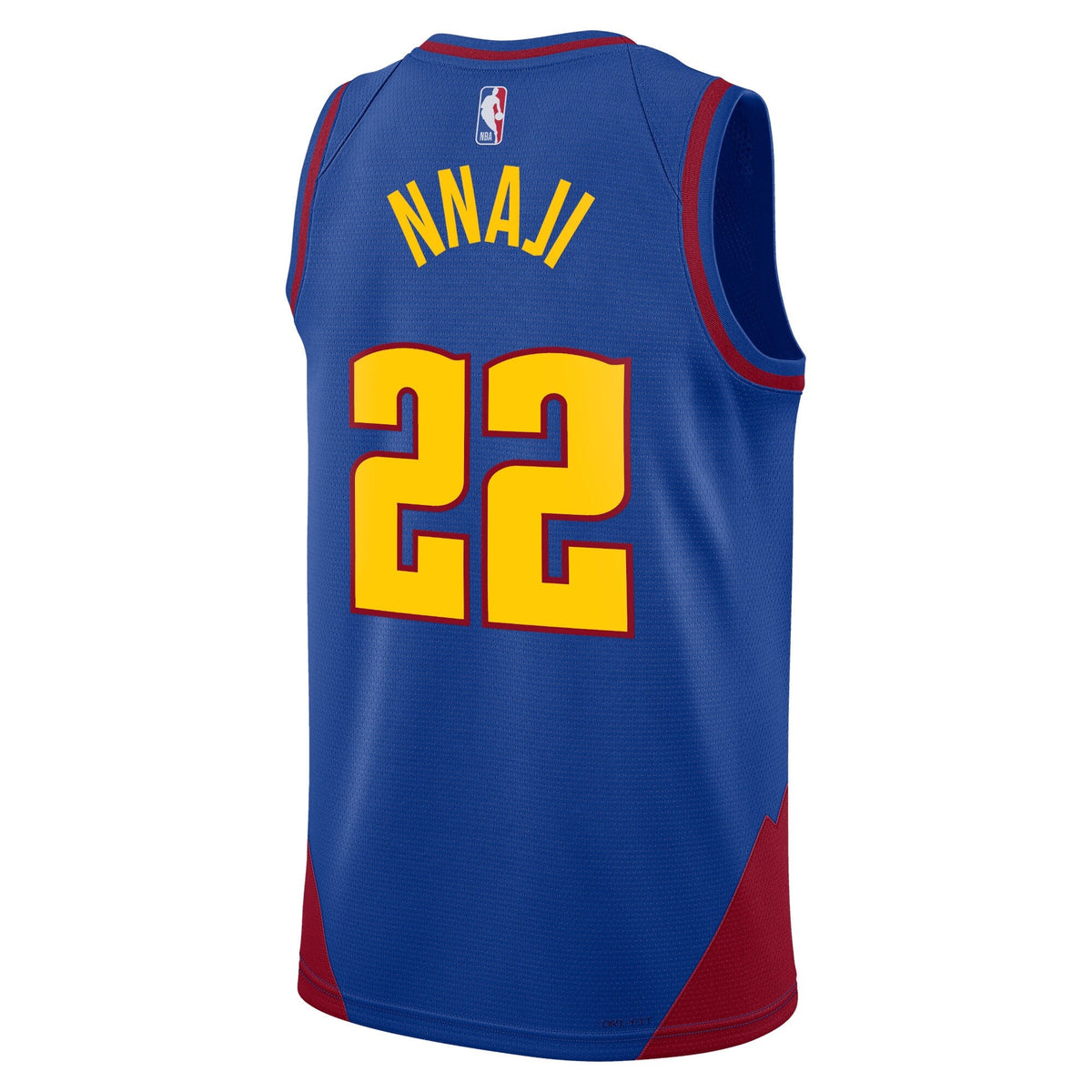 Zeke Nnaji Denver Nuggets Statement Edition Swingman Jersey - Blue - Unisex product image 3, provided for visual reference