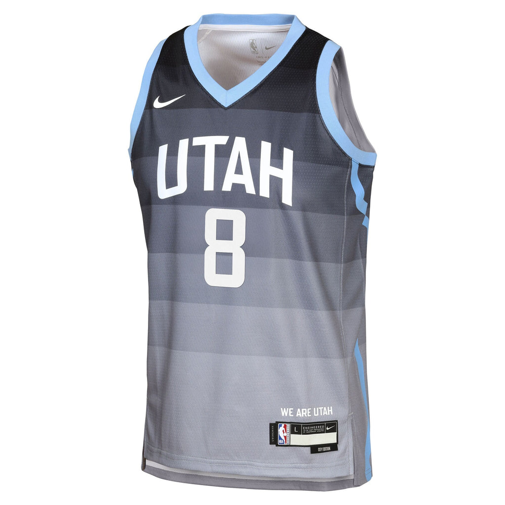 Isaiah Collier Utah Jazz 2025/26 City Edition Swingman Jersey - Gray - Youth product image 3, provided for visual reference