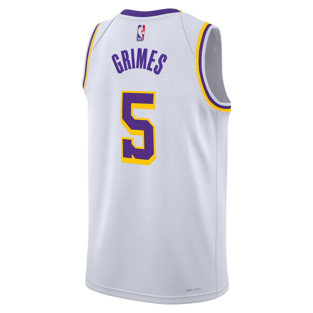 Quentin Grimes Los Angeles Lakers Association Edition Swingman Jersey - White - Unisex product image 4, provided for visual