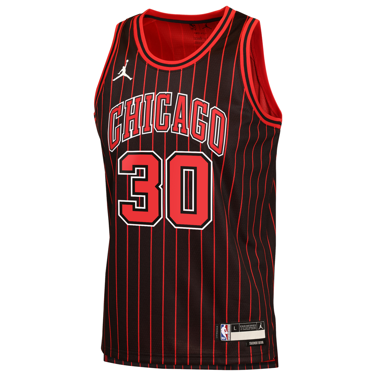 Tre Jones Chicago Bulls Statement Edition Jersey - Black - Youth product image 3, provided for visual reference and product