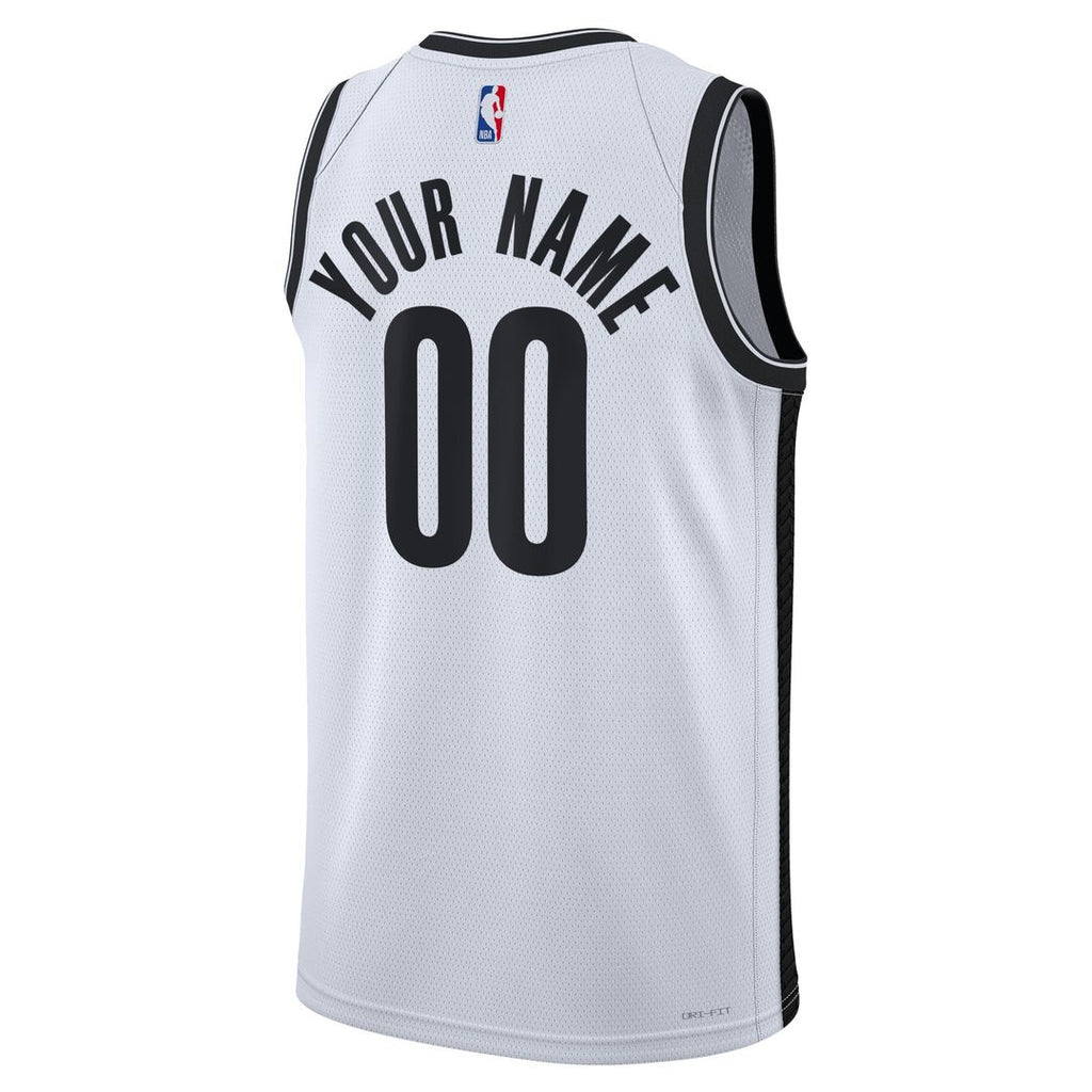 Brooklyn Nets Nike Unisex Swingman Custom Jersey Black product image 9