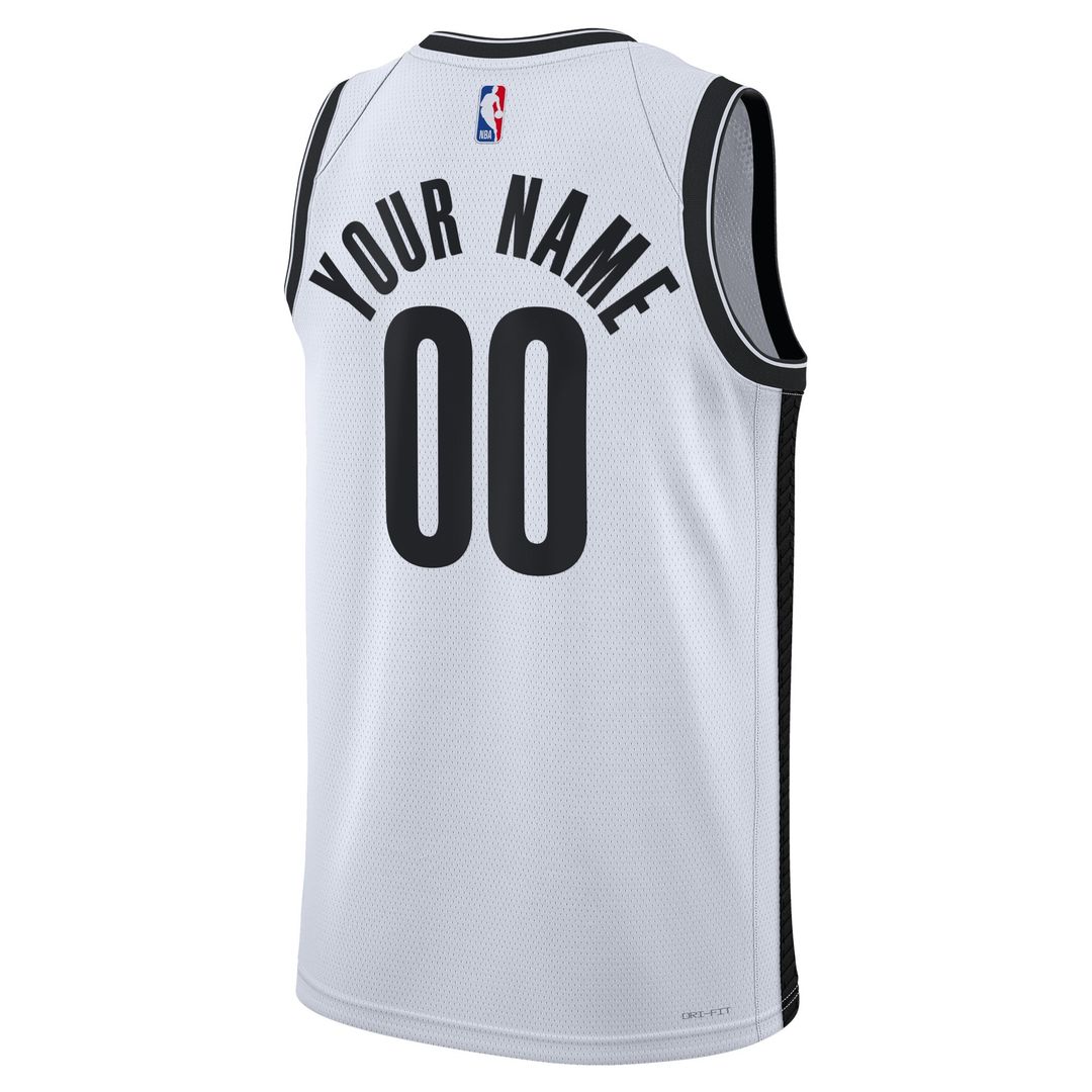 Brooklyn Nets Nike Unisex Swingman Custom Jersey Black product image 9