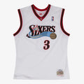 Allen Iverson Philadelphia 76ers 2000-01 Swingman Home Jersey product image 1, provided for visual reference and product