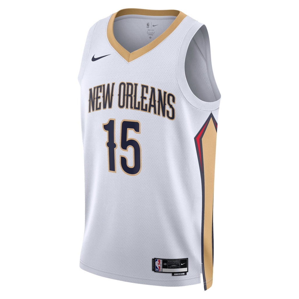 Jose Alvarado New Orleans Pelicans Association Edition Swingman Jersey - White - Unisex product image 2, provided for visual