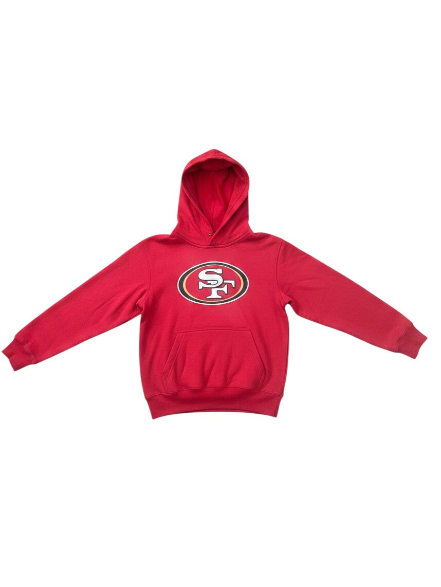 Nike Youth San Francisco 49ers Brock Purdy Club Fleece Hoodie product image 3, provided for visual reference and product