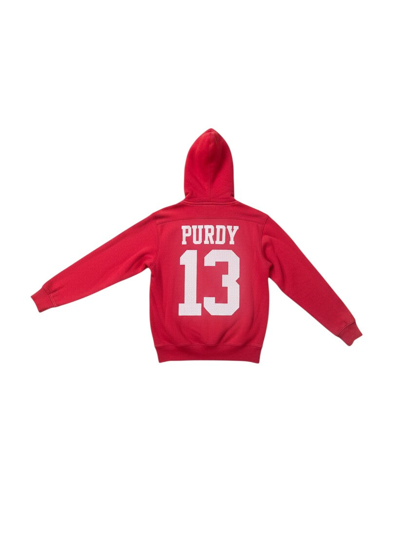 Nike Youth San Francisco 49ers Brock Purdy Club Fleece Hoodie product image 4, provided for visual reference and product