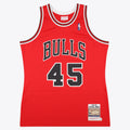 Michael Jordan Chicago Bulls 1994-95 Authentic Road Jersey - Red - Mens product image 1, provided for visual reference and