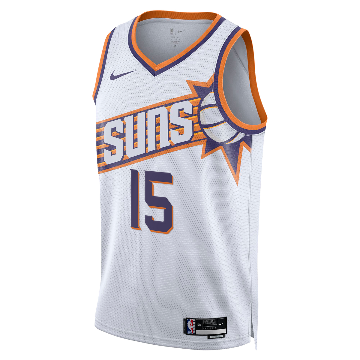 Devin Booker Phoenix Suns Association Edition Swingman Jersey - White - Unisex product image 3, provided for visual