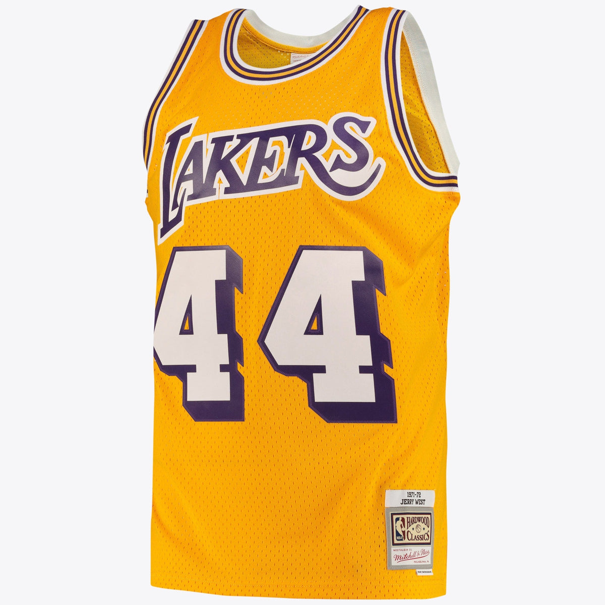 Jerry West Los Angeles Lakers Swingman Road Jersey - Light Gold - Mens product image 2, provided for visual reference and