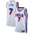 Jaylen Brown Philadelphia 76ers Association Edition Swingman Jersey - White - Unisex product image 1, provided for visual