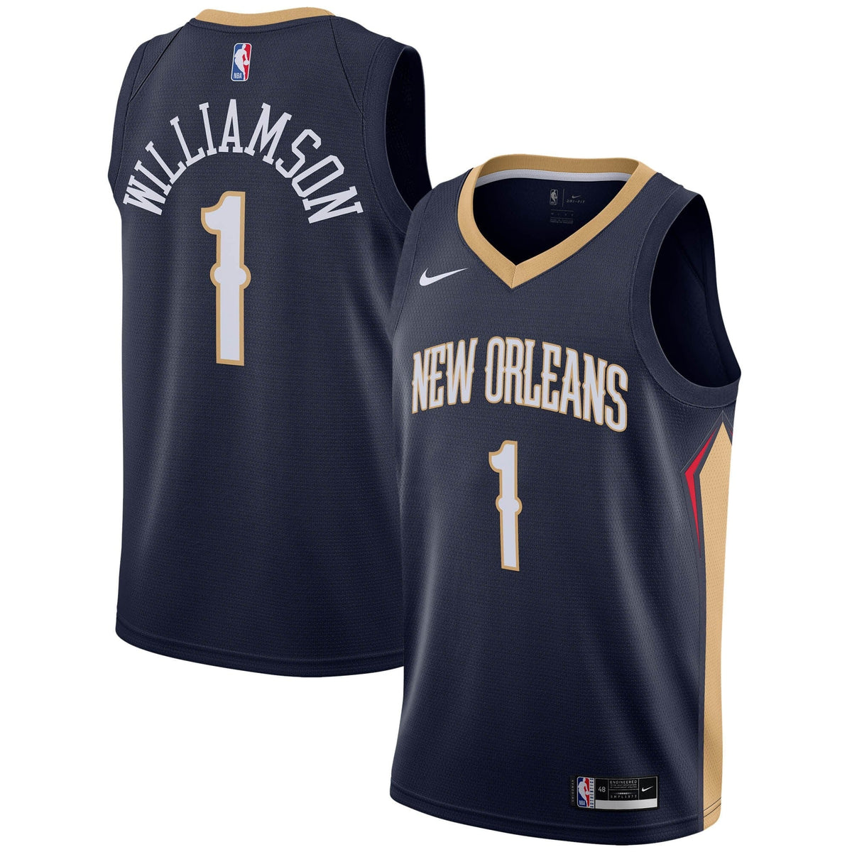 Zion Williamson New Orleans Pelicans Swingman Icon Jersey - Mens product image 1, provided for visual reference and product