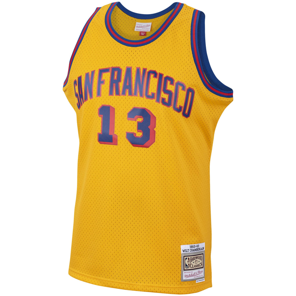 Wilt Chamberlain San Francisco Warriors 1962-63 Hardwood Classics Swingman Jersey - Mens product image 3, provided for