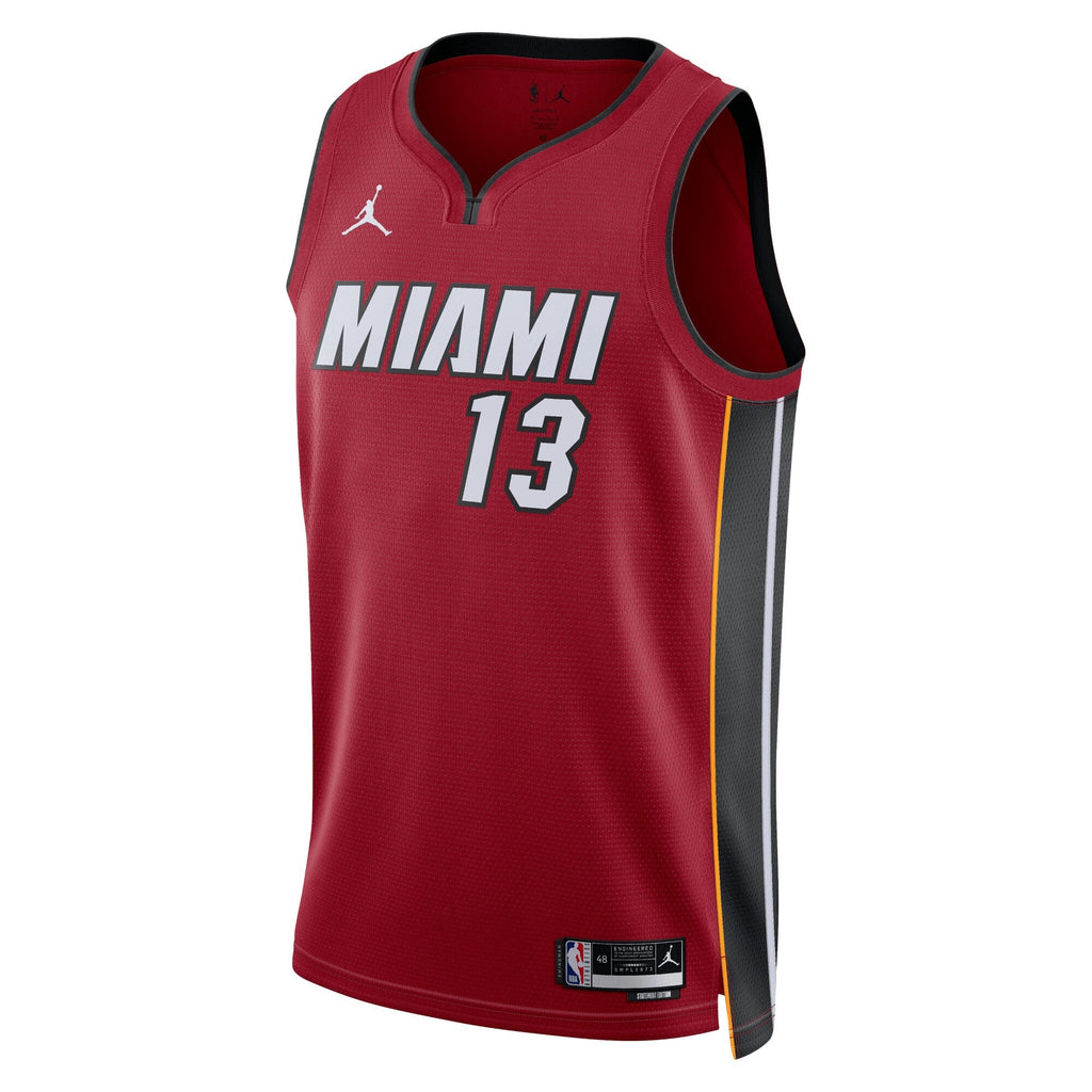 Bam Adebayo Miami Heat Statement Edition Swingman Jersey - Red - Unisex product image 2, provided for visual reference and