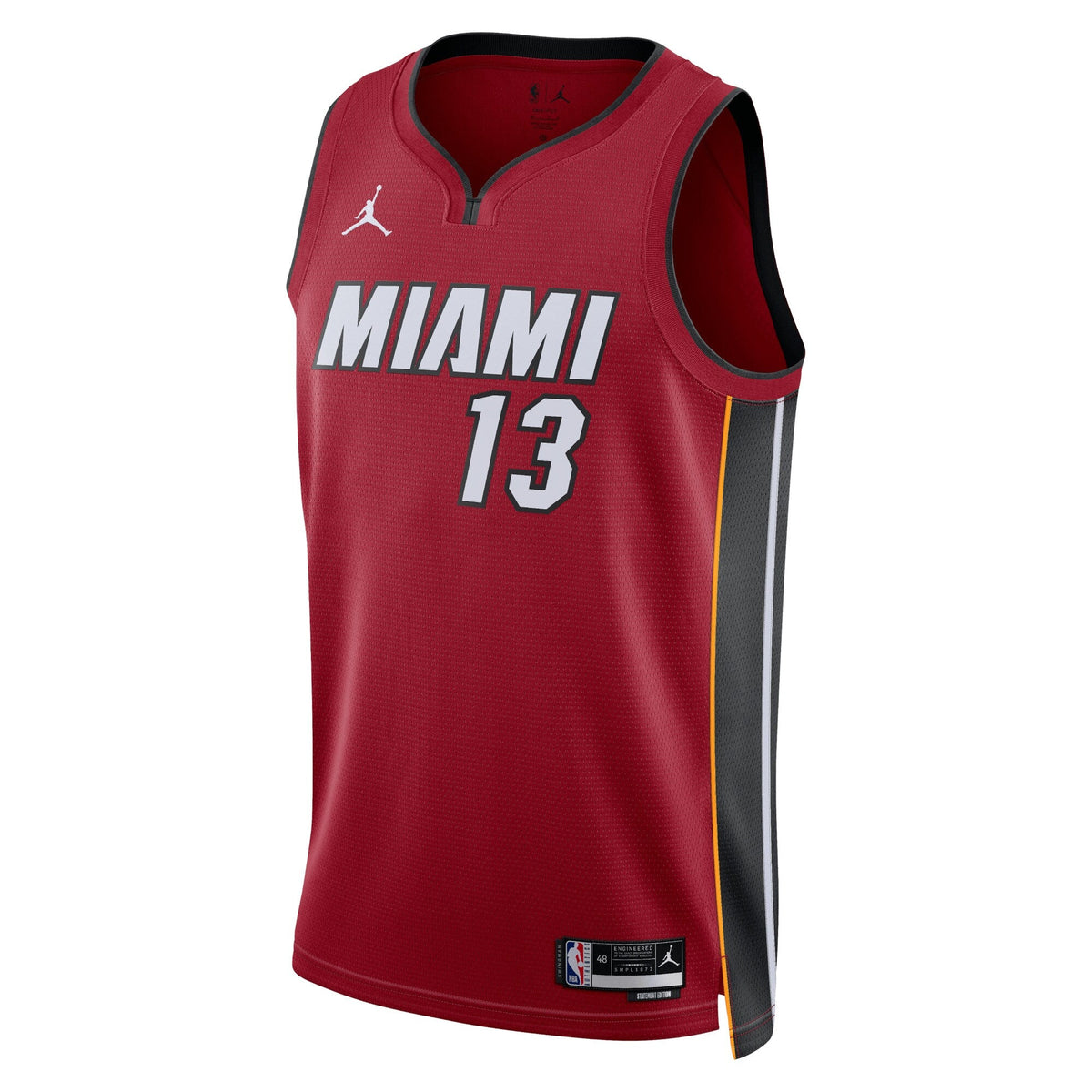 Bam Adebayo Miami Heat Statement Edition Swingman Jersey - Red - Unisex product image 2, provided for visual reference and