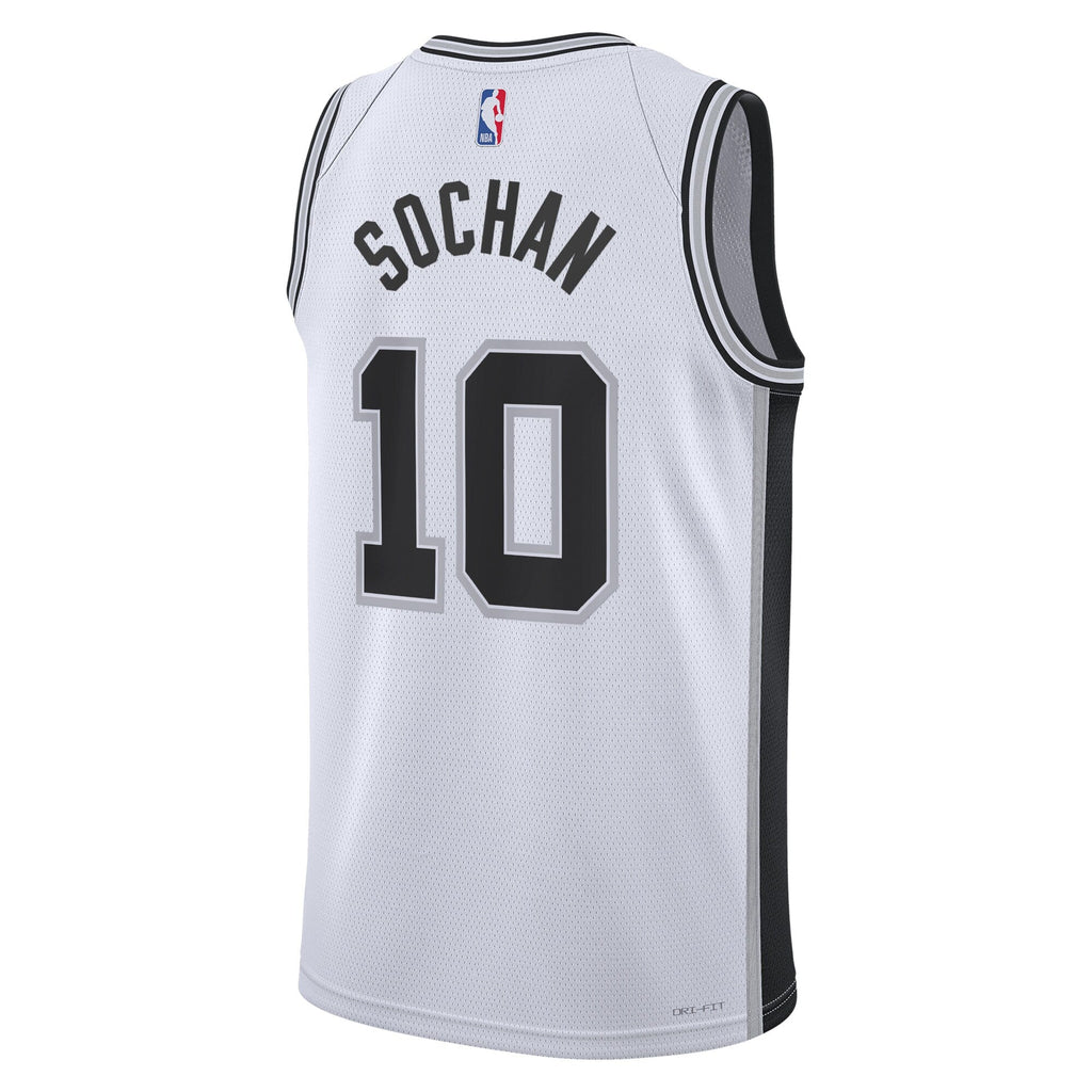 Jeremy Sochan San Antonio Spurs Association Edition Swingman Jersey - White - Unisex product image 3, provided for visual