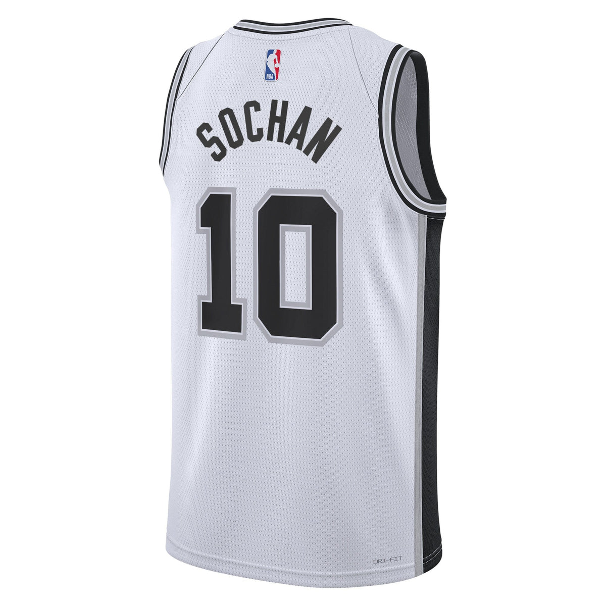 Jeremy Sochan San Antonio Spurs Association Edition Swingman Jersey - White - Unisex product image 3, provided for visual