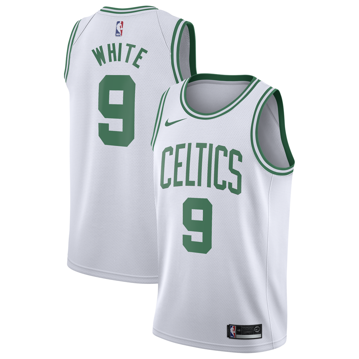 Derrick White Boston Celtics Association Edition Swingman Jersey - White - Youth product image 2, provided for visual