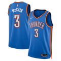 Jared McCain Oklahoma City Thunder Icon Edition Swingman Jersey - Blue - Unisex product image 1, provided for visual