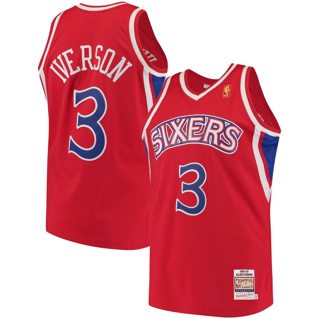 Philadelphia 76ers Allen Iverson Mitchell & Ness 1996/97 product image 1