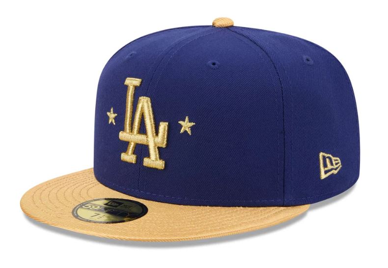 New Era Los Angeles Dodgers Gold 2025 World Series Champions Sidepatch 59FIFTY Fitted product image 2, provided for visual
