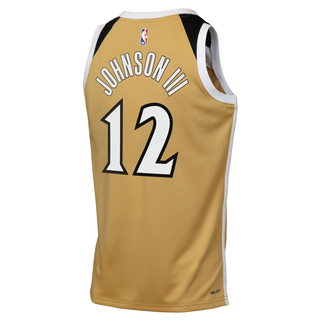 Tre Johnson III Washington Wizards 2025/26 City Edition Swingman Jersey - Tan - Youth product image 4, provided for visual